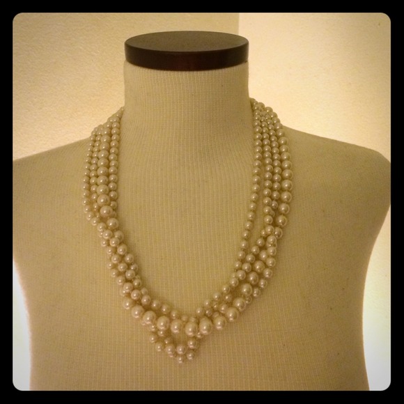 ** SOLD💰** J.Crew Four Strand Pearl Necklace