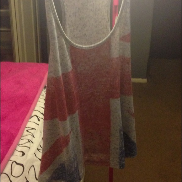 Cute tank. Union flag. British. Directioners