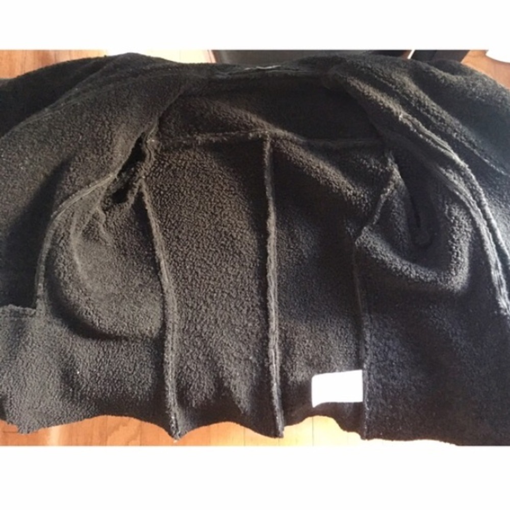 Vince Black Shearling Scuba Jacket - Picture 7 of 7