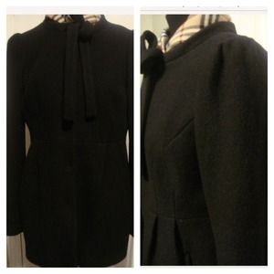 Anthropologie Elevenses Black Light-weight Coat