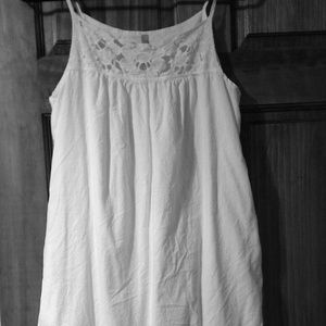White cotton dress