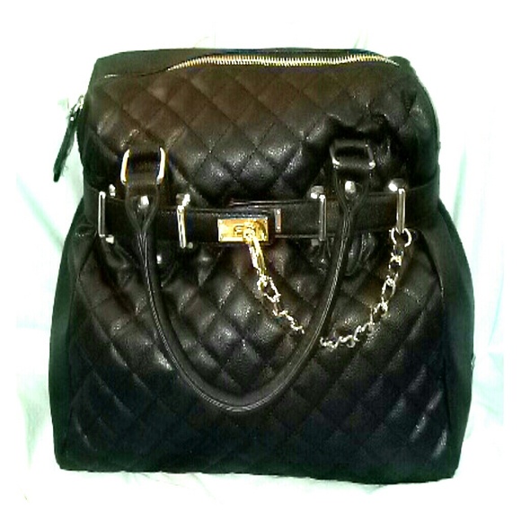 Steve Madden black quilted satchel BRAND NEW!
