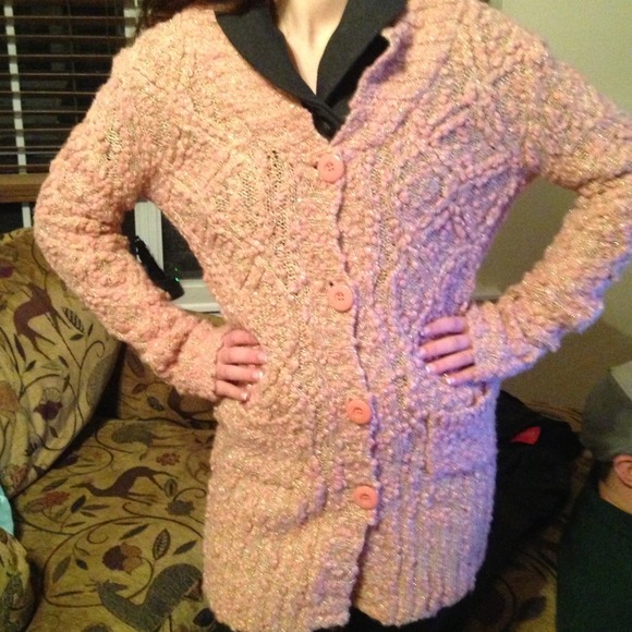 Kenzie Sweater Dress pink and gold