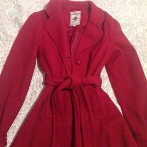 Red peacoat