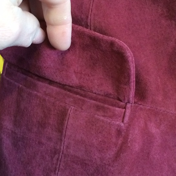 π»πHP 2/7πPAMELA MCCOY SUEDE LEATHER FRINGE JCKT - Picture 4 of 4