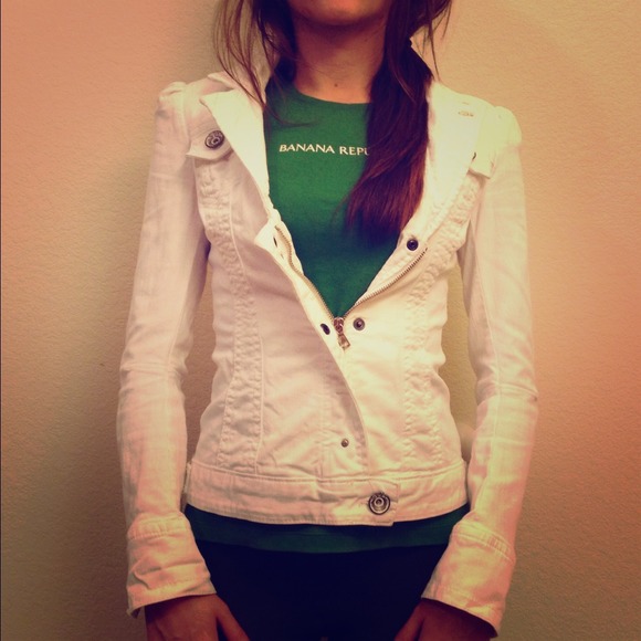 Miss Sixty White Denim Jacket Blazer