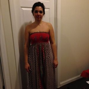 Tube top gypsy dress