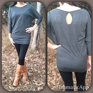 Bundle red keyhole tunic and aztec leggings