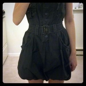 Edgy Dark Grey Dress