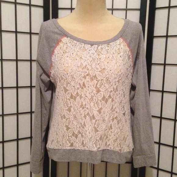 Super cute!! Rhinestone sweatshirt!!