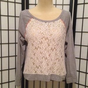 Super cute!! Rhinestone sweatshirt!!