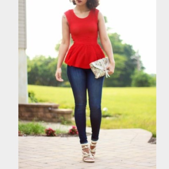 Pretty philosophy peplum top