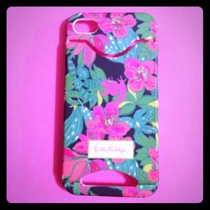 Lilly Pulitzer iPhone 4 case with credit card slot