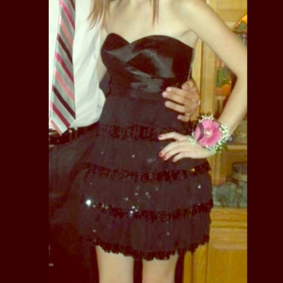 Black Formal Homecoming Dress