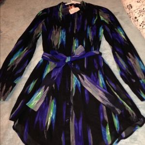 KIRNA ZABETE Long-Sleeve Shirt Dress