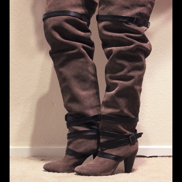 Over The Knee Sexy Leather Boots