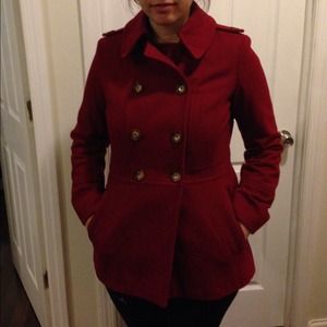 Michael Kors Burgundy Peacoat