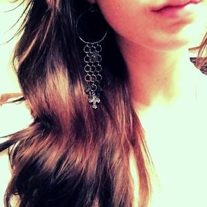 Express Gothic Cross Earrings
