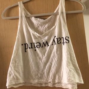 SOLD! - Brandy Melville stay weird tank