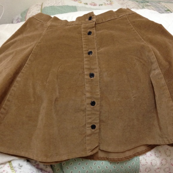 Corduroy button down skirt from brandy Melville