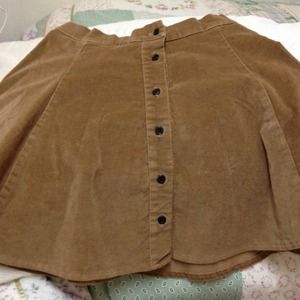 Corduroy button down skirt from brandy Melville