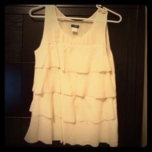 J Crew tiered silk top