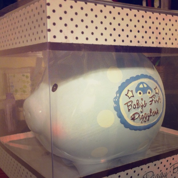 Baby's First Piggy Bank Boys