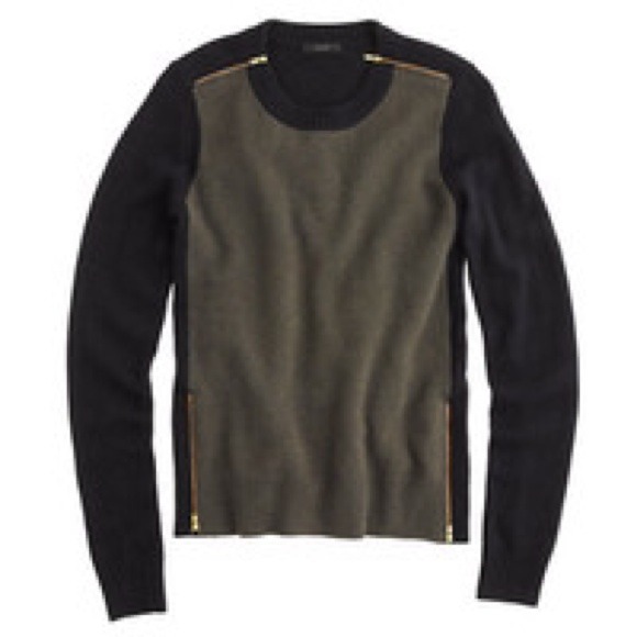 ** SOLD 💰** J.Crew Double Zip Colorblock Sweater