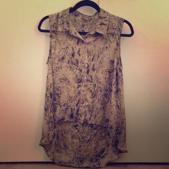 Snake Skin Printed Top 🐍