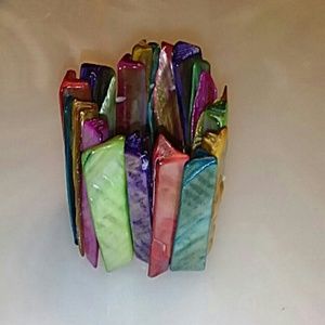 Colorful pearl stone bracelet