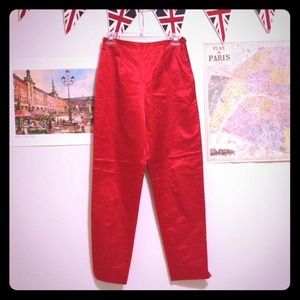FENDI Pants - Metallic Shiny Red Fendi Pants US 8- small waist! FENDI Pants - Metallic Shiny Red Fendi Pants US 8- small waist!