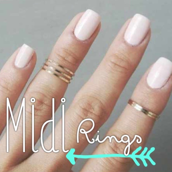 ✨Gold Midi Ring Set✨