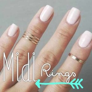 ✨Gold Midi Ring Set✨