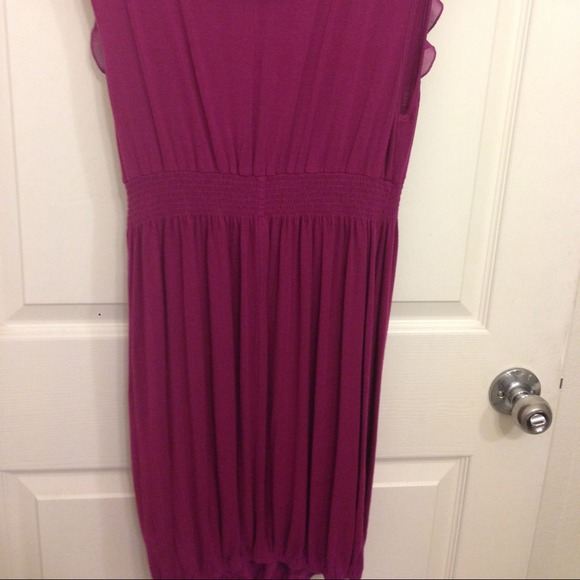Magenta elastic dress - Picture 2 of 3