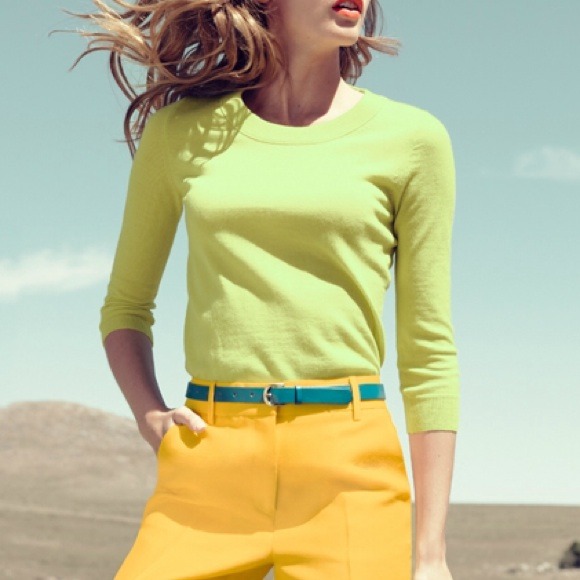 ** SOLD💰** J.Crew Tippi Sweater in Lemon-Lime