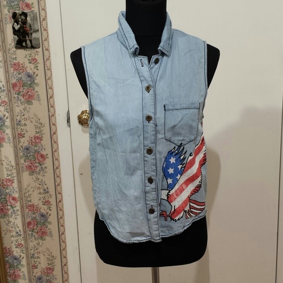 Eagle denim top