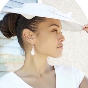 King-size Fresh Water Baroque Pearl Earrings