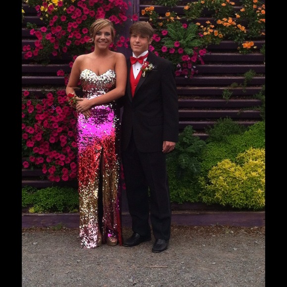 Dresses & Skirts - ❌SOLD❌Multicolored sequenced Prom Dress