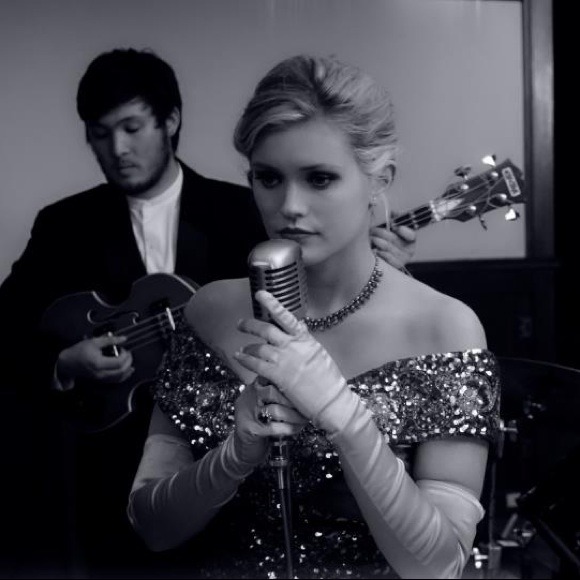 Incredible Vintage 1950's Satin and Sequin Gown - Picture 4 of 4