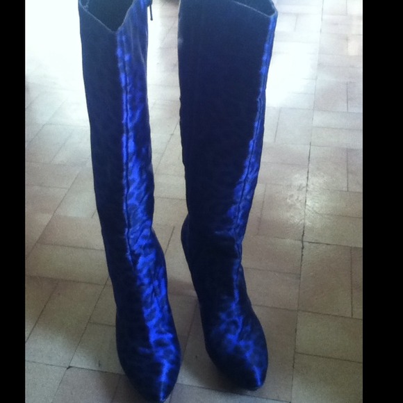 Carlos Santana midnight blue 💙high heel boots👢