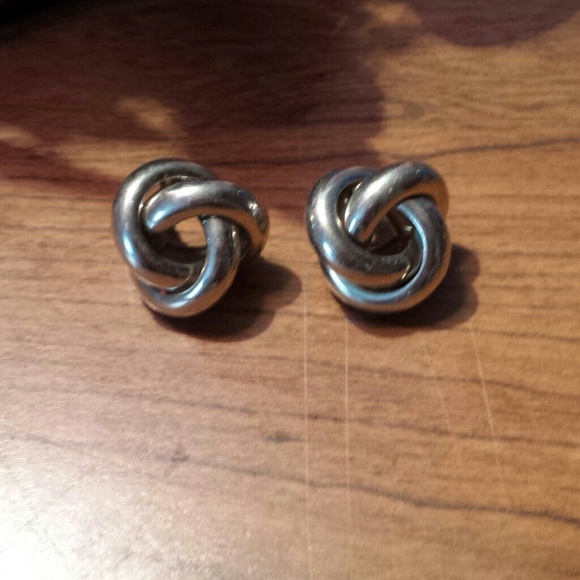 Silver earrings