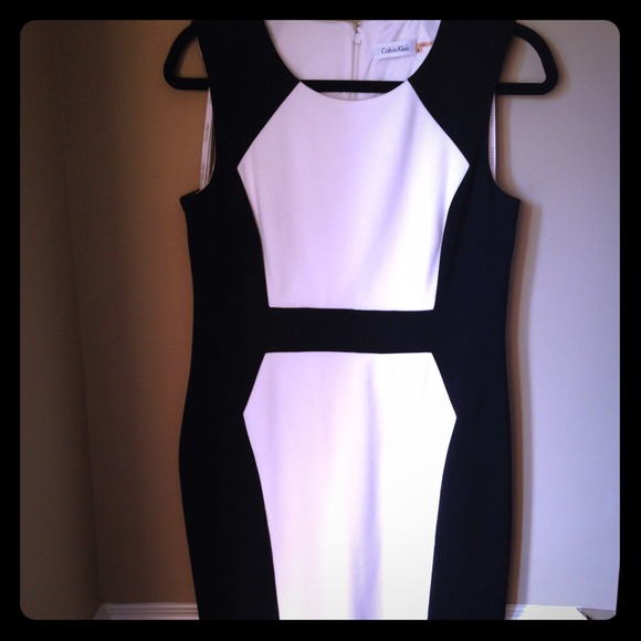 Calvin Klein dress Color block size 8