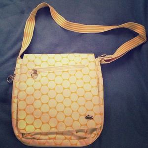 Lacoste bag. Yellow. Cross body bag or purse urban