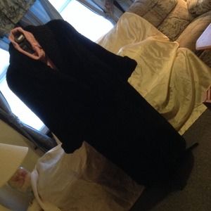 Persian lamb collar full length coat