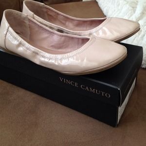 Vince Camuto patent leather flats