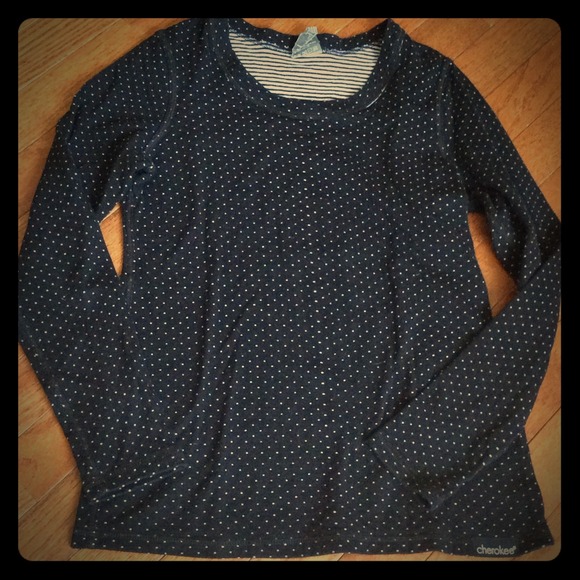 Polka Dot Cherokee Brand Thermal Top