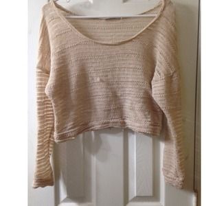 Creme Cropped Sweater
