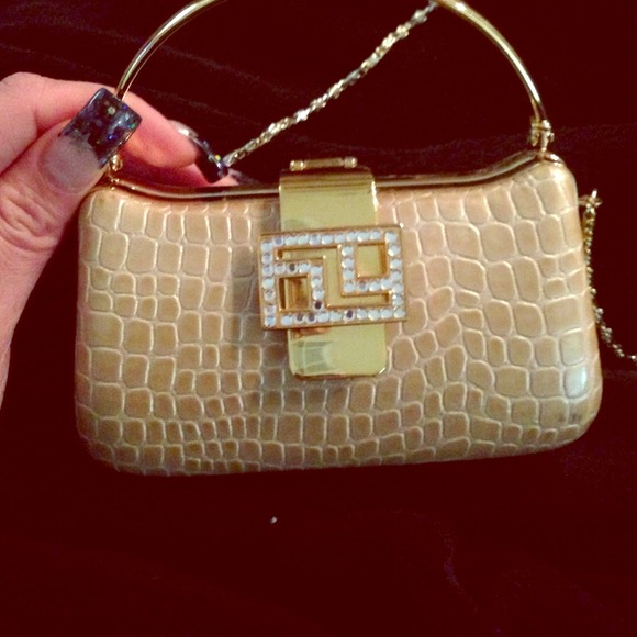 Small money purse python and gold #69