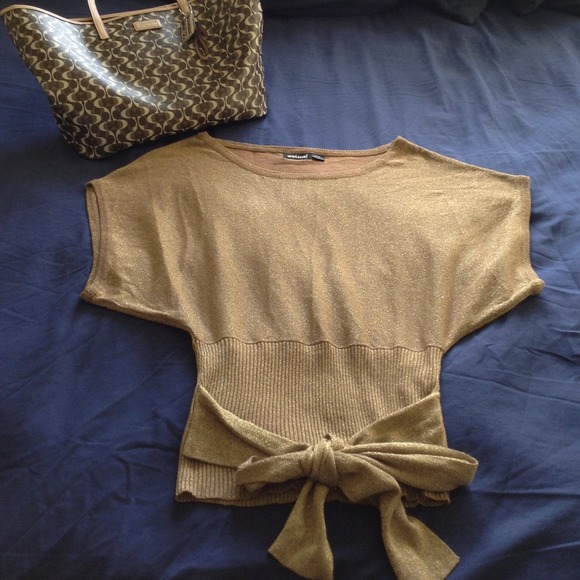 Metallic Gold blouse/top