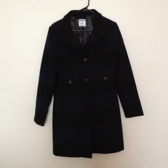 Navy/black pea coat - Picture 1 of 4